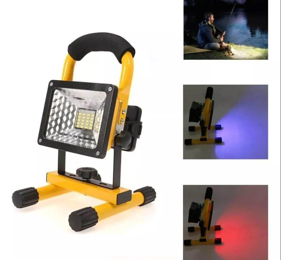 Reflector LED 30W Portátil - Luz de Trabajo Recargable
